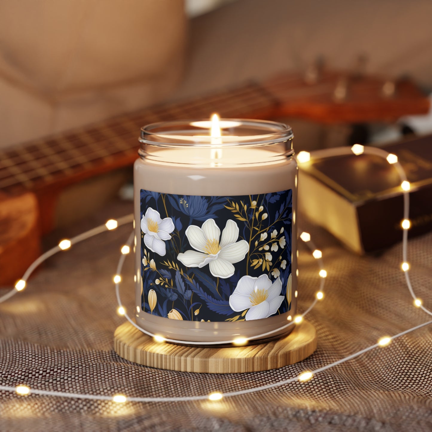 Floral Immersive Aroma Scented Soy Candle - 9oz, Natural, Customizable, and Perfect for Any Space