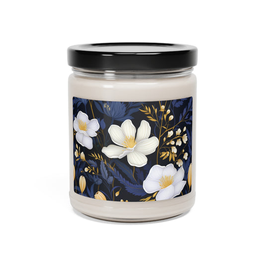 Floral Immersive Aroma Scented Soy Candle - 9oz, Natural, Customizable, and Perfect for Any Space