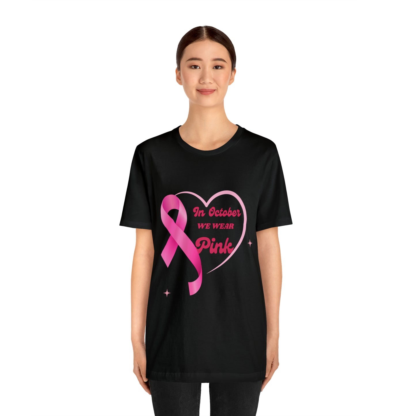 Breast Cancer Awareness Shirt, In October We Wear Pink Shirt, Breast Cancer Support Shirts, Motivation Shirt, Survivor Gift, Fighter Gift