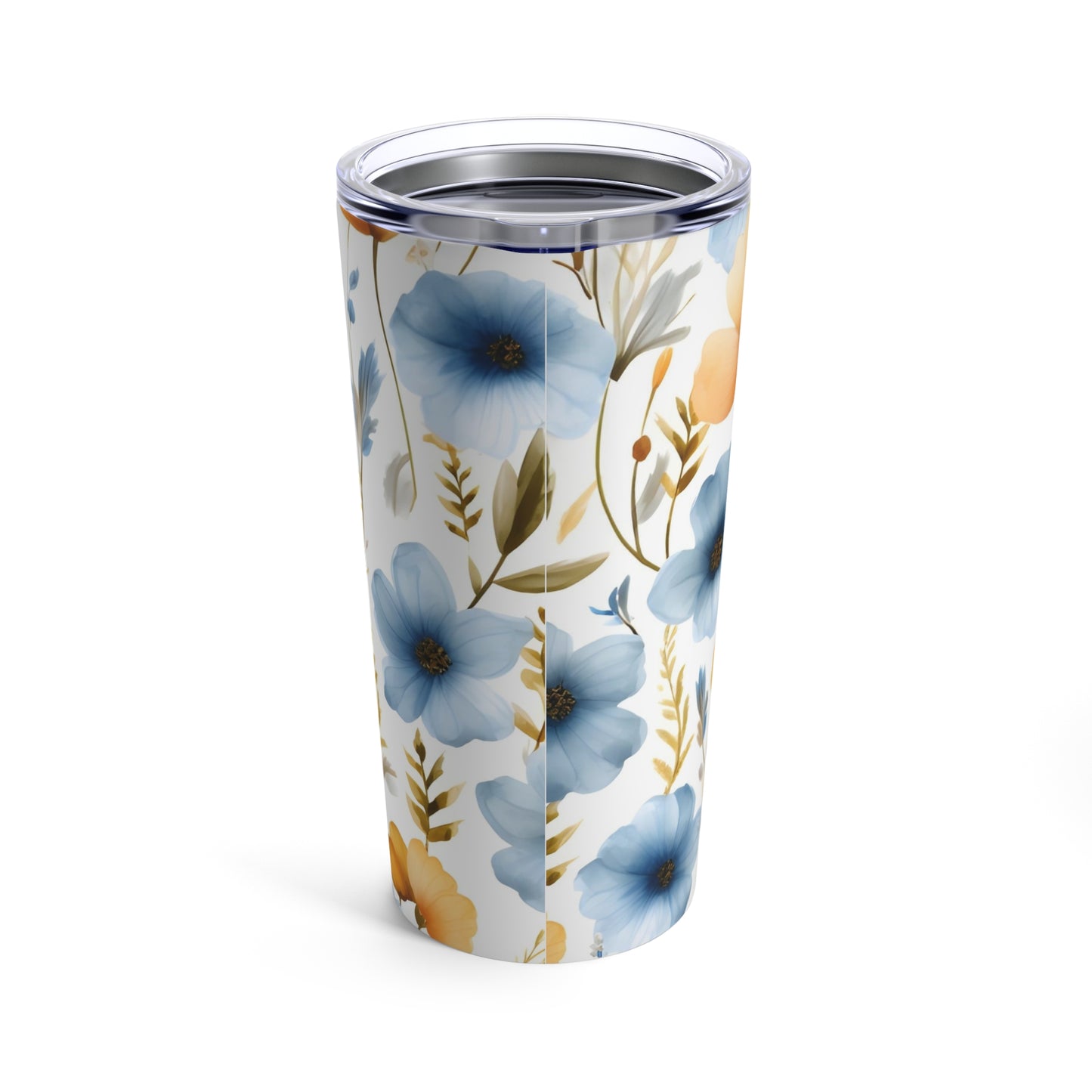 Boho Watercolor Wildflower Tumbler, Eco Friendly Insulated, Yoga Enthusiasts Gift, Perfect for Nature Lovers, Pastel Floral Nature Mug