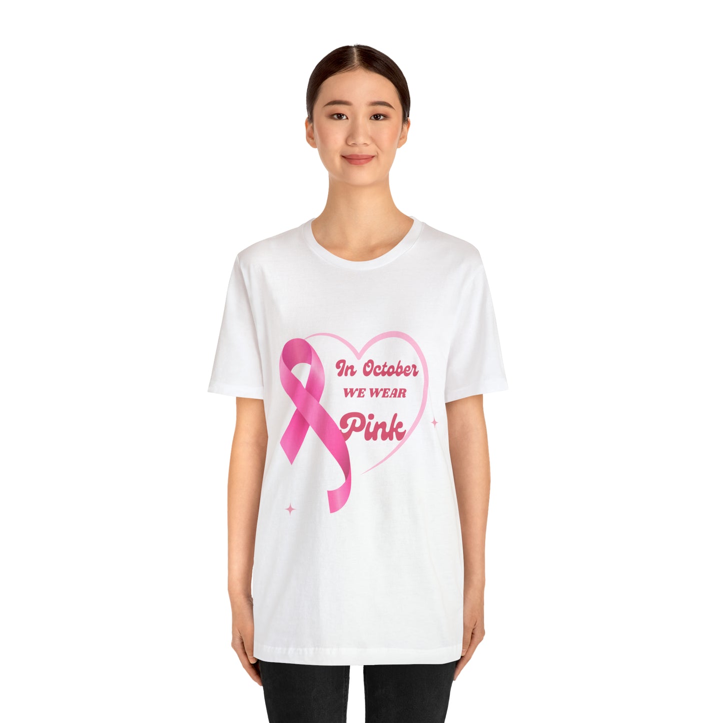 Breast Cancer Awareness Shirt, In October We Wear Pink Shirt, Breast Cancer Support Shirts, Motivation Shirt, Survivor Gift, Fighter Gift