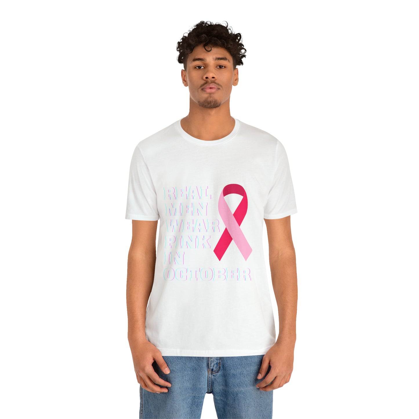 Breast Cancer Awareness Shirt, Real Men Wear Pink In October Shirt, Breast Cancer Support Shirt, Motivation and Survivor Gift, Fighter Gift