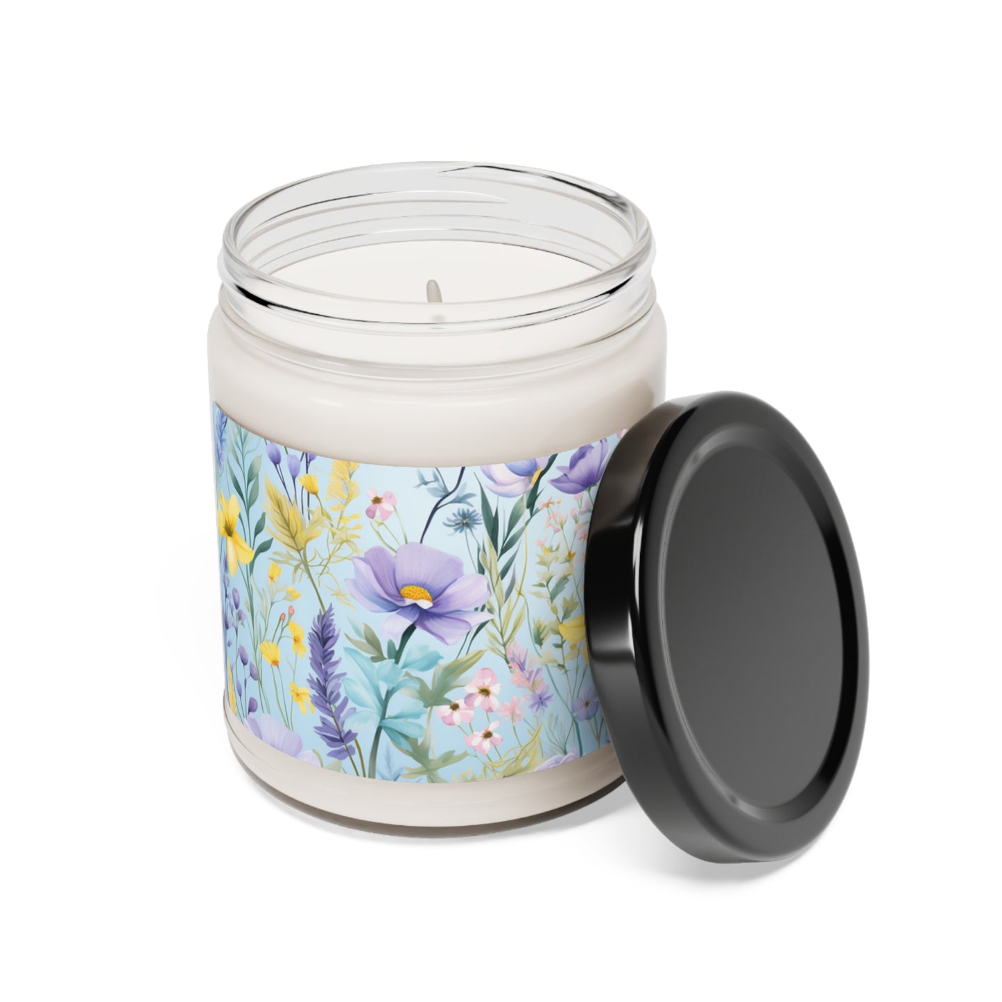 Floral Immersive Aroma Scented Soy Candle - 9oz, Natural, Customizable, and Perfect for Any Space